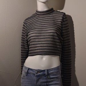 Adorable grey crop top